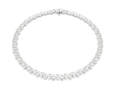 Swar*vski - Matrix Tennis necklace Pear cut, White, Rhodium plated - 5662277