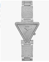 GU*SS - Silver-Tone Crystal Triangle Analog Watch - GW0644L1