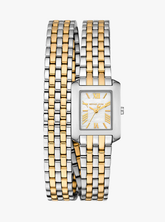 Michael K*rs - Petite Emery Two-Tone Double Wrap Watch - MK4869