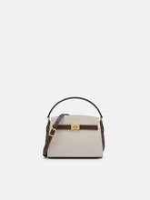 PEDR* Belted Canvas Handbag - Dark Brown Canvas