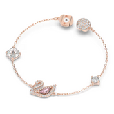 Swar*vski - Swan bracelet, Swan, Pink, rose gold - 5472271