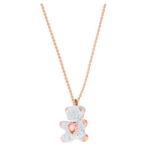Swar*vski - Teddy pendant Bear, White, rose gold finish - 5452026