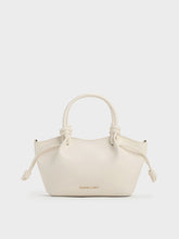 Charles & Ke*th - Sammie Knotted-Handle Wavy Tote Bag - Cream