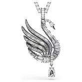 Swar*vski - Swan pendant Swan, White, Ruthenium plated - 5723411