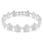 Swar*vski - Arian* Grand* bracelet Round cut, Flower, White, Rhodium plated - 5749182