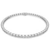 Swar*vski -Matrix Tennis necklace Square cut, White, Rhodium plated - 55599153
