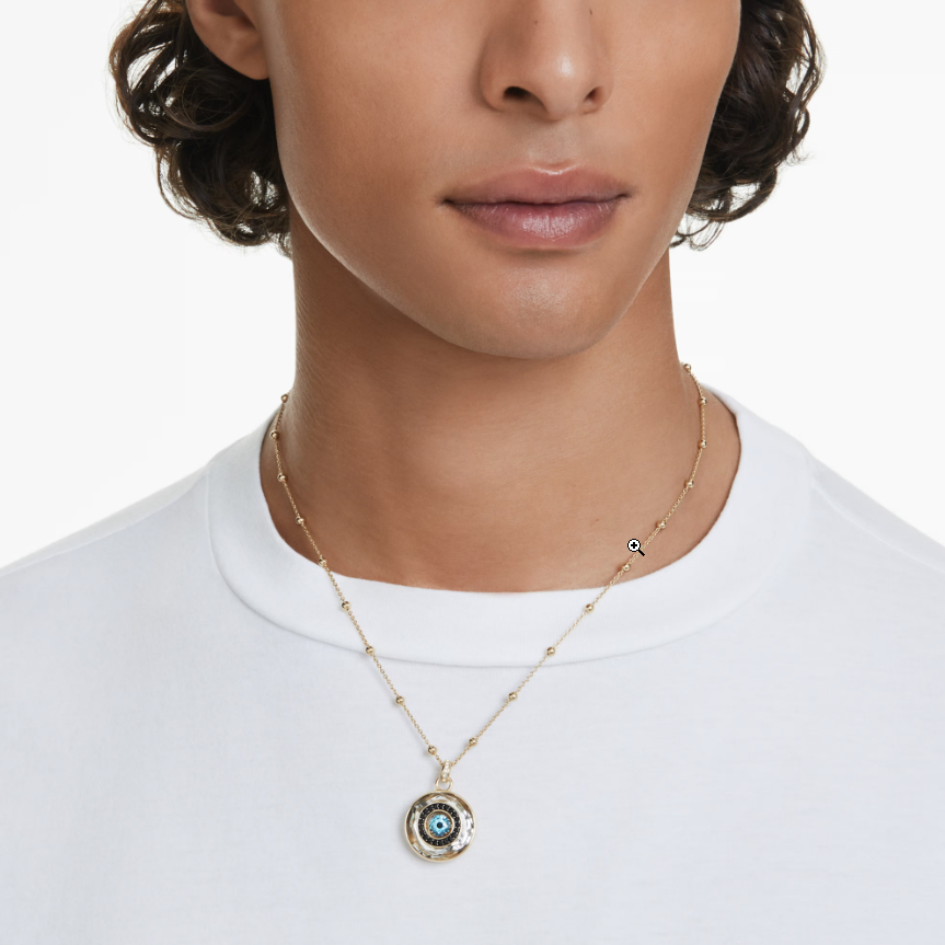 Swar*vski - Symbolica pendant Evil eye, Medium, Multicolored, Gold-tone plated - 5692166