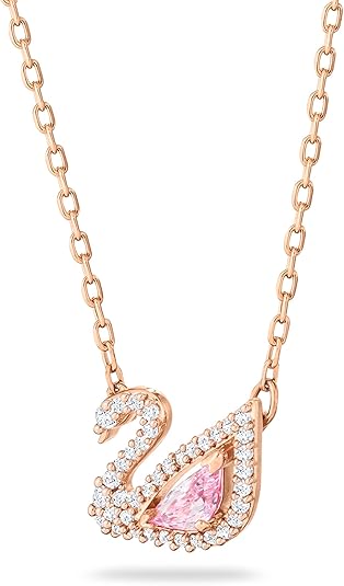 Swar*vski - Dazzling Swan pendant - Swan, Pink, Rose gold-tone plated - 5473024