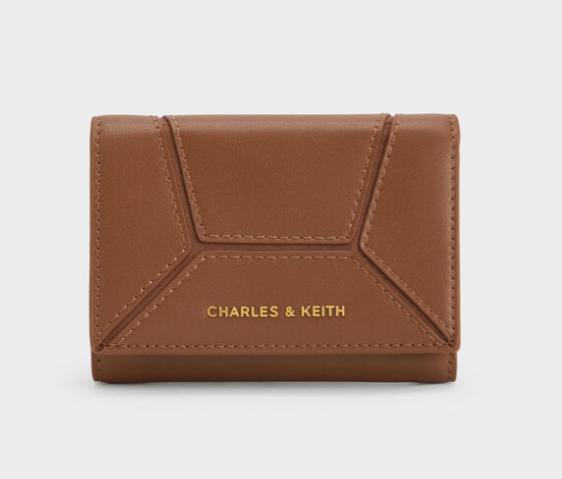 Charles & Ke*th - Nasrin Geometric Wallet - Chocolate