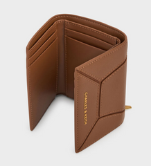 Charles & Ke*th - Nasrin Geometric Wallet - Chocolate