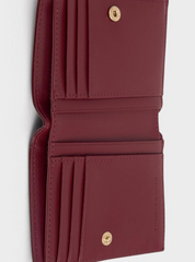 Charles & Ke*th - Donna Panelled Top-Zip Wallet - Burgundy