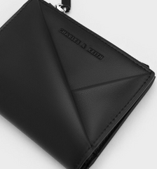 Charles & Ke*th - Midori Geometric Top-Zip Wallet - Noir