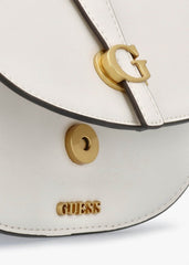 Gues* - Kuba Mini Crossbody Flap XS Logo- WHITE-HWPA9329200WHT