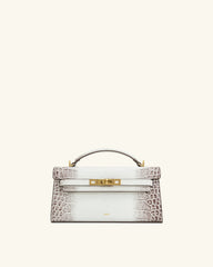 JW P*I - Noor Top Handle Bag -  White Croc