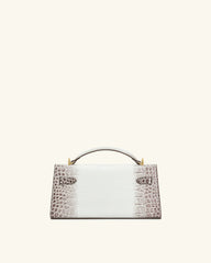JW P*I - Noor Top Handle Bag -  White Croc