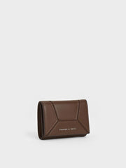Charles & Ke*th - Nasrin Geometric Wallet - Dark Brown