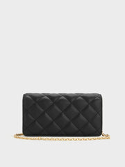 Charles & Ke*th - Arrietty Quilted Wallet On Chain - Black